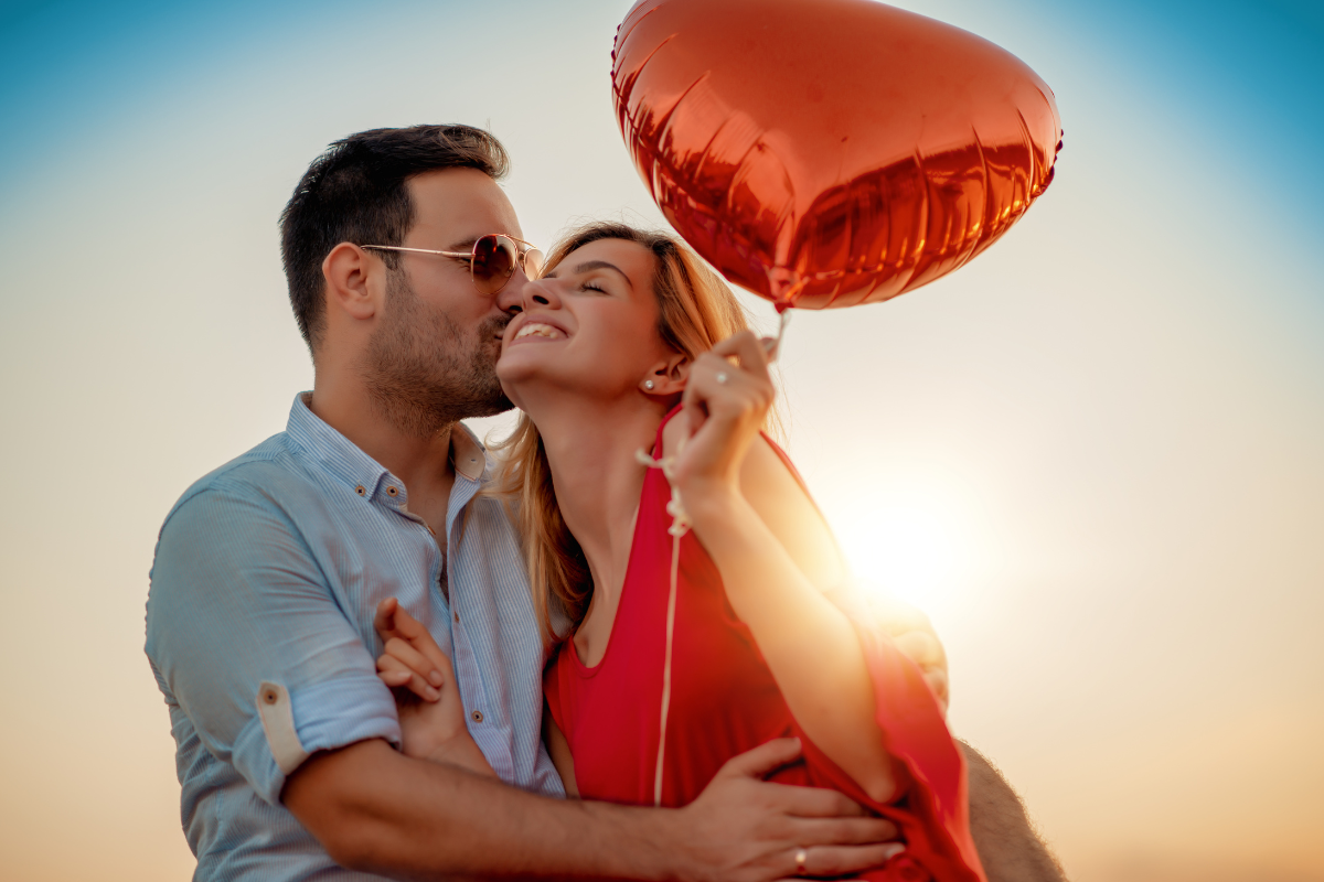 Kinga i Peter — pocałunek